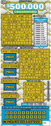 $500,000 Crossword