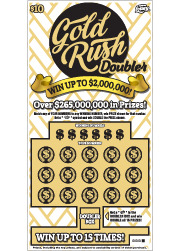 $10 GOLD RUSH DOUBLER Lottery results