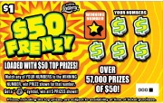 $50 FRENZY Lottery results