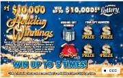 $10,000 HOLIDAY WINNINGS Lottery results