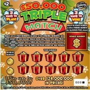 $50,000 TRIPLE MATCH Lottery results
