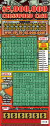 $5M CROSSWORD CASH Lottery results