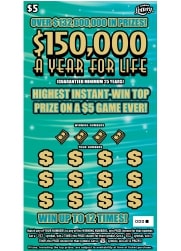 $150K A YR FOR LIFE Lottery results