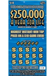 $250K A YR FOR LIFE Lottery results
