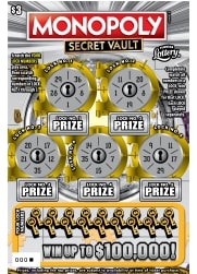 MONOPOLY&#153 SECRET VAULT Lottery results