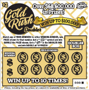 $2 GOLD RUSH DOUBLER Lottery results