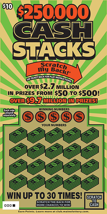 $250,000 CASH STACKS Lottery results