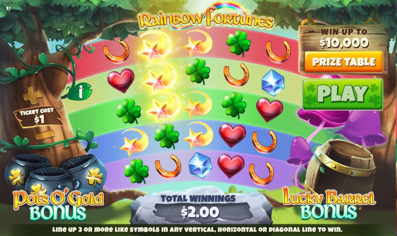 Rainbow Fortunes Lottery results