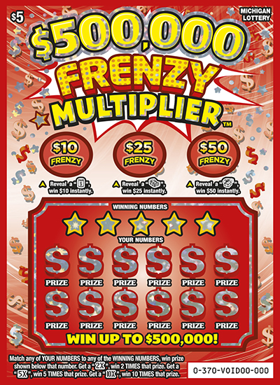 $500,000 Frenzy Multiplier Lottery results