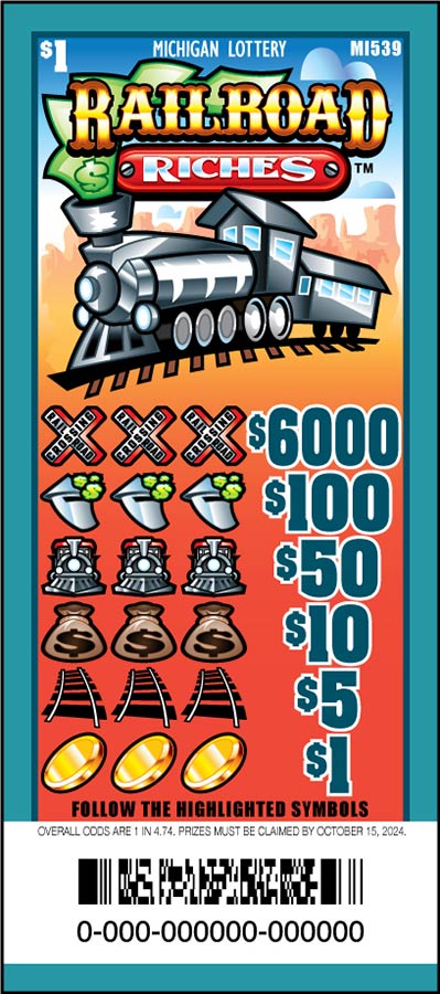 Railroad Riches Lottery results