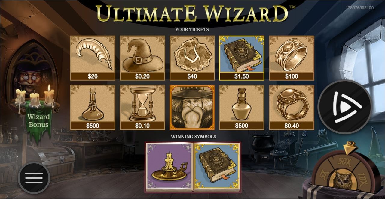 Ultimate Wizard Lottery results