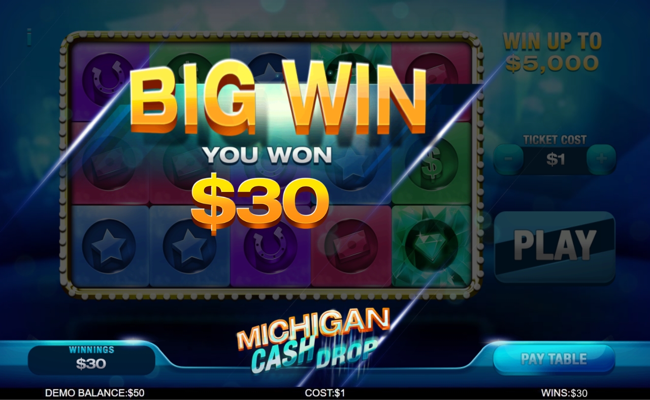 Michigan Cash Drop Lottery results