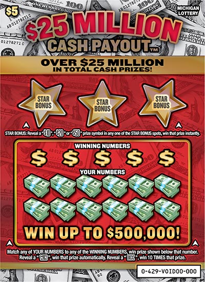 $25 Million Cash Payout Lottery results
