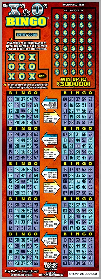X's & O's Bingo Lottery results