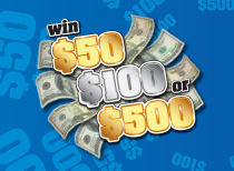 Win $50, $100 or $500