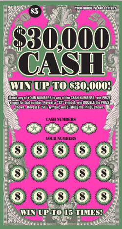$30,000 CASH Lottery results