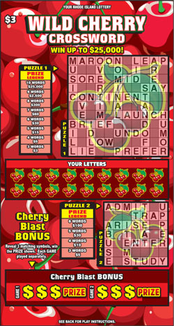 WILD CHERRY CROSSWORD Lottery results