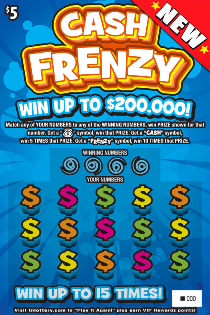 Cash Frenzy Lottery results