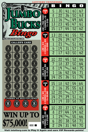 Jumbo Bucks Bingo