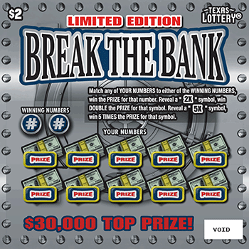 Limited Edition Break the Bank
