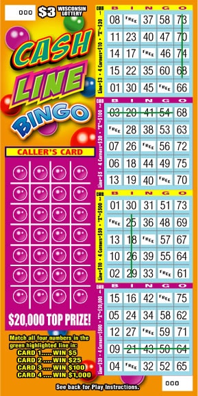 Cash Line Bingo (WI Lottery) - Ticket Odds, Prize Payouts, and Prizes ...